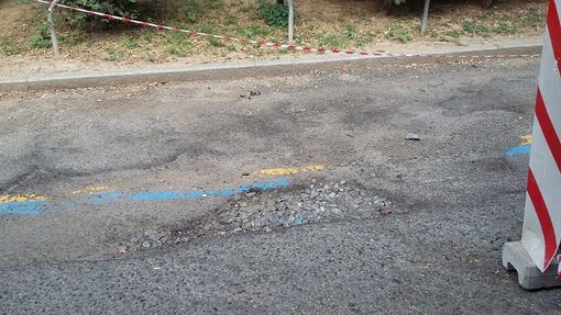 Campidoglio, Piazza Moncenisio devastata dalle buche Campidoglio, Piazza Moncenisio devastata dalle buche