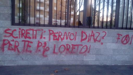 &quot;Sciretti: per noi Diaz? Per te piazzale Loreto!&quot;, firmato FⒶI