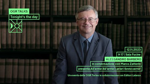 Alessandro Barbero protagonista di Ogr Talks Alessandro Barbero protagonista di Ogr Talks