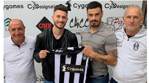 Il ds Azzolina, Carini, Cirillo e mister Berta