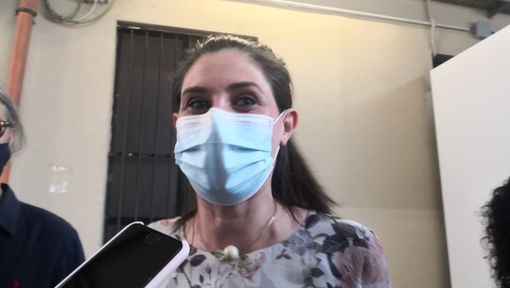 Chiara Appendino con la mascherina