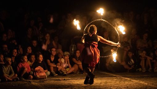 Le danze col fuoco della compagnia Calide a Lunathica a Fiano e Villanova