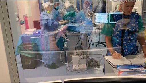 Rivoli, dall'ospedale un intervento al cuore in diretta via satellite