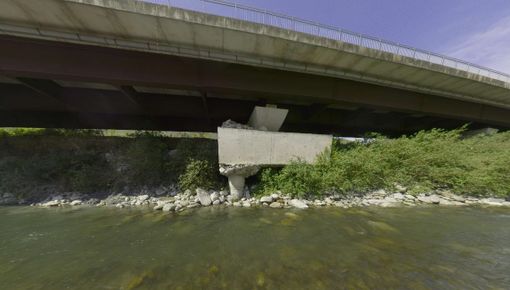 Il viadotto sulla sp 23 ad Inverso Pinasca Il viadotto sulla sp 23 ad Inverso Pinasca