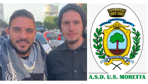 Thomasz Caracciolo (a dx) con l'agente Marco Persiano