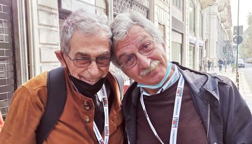 In foto a sinistra Raffaele Scassillati, a sinistra Augusto Montaruli In foto a sinistra Raffaele Scassillati, a sinistra Augusto Montaruli