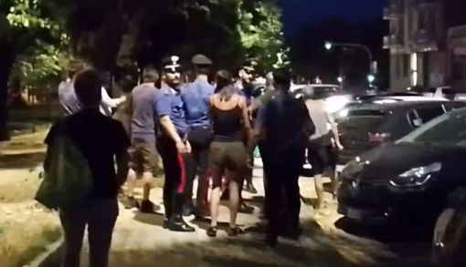 Un momento dell'aggressione del 30 giugno