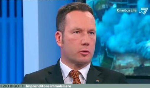 Ezio Bigotti ospite a una trasmissione di La7