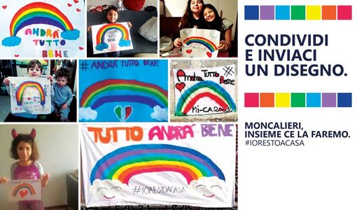 I bambini di Moncalieri e i disegni inviati al sindaco: &quot;Tutto andrà bene, insieme ce la faremo&quot;