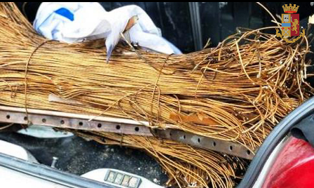 bobine di rame rubato bobine di rame rubato