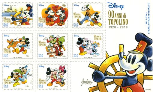Da oggi anche a Torino emissione di francobolli di personaggi dei fumetti Disney Da oggi anche a Torino emissione di francobolli di personaggi dei fumetti Disney