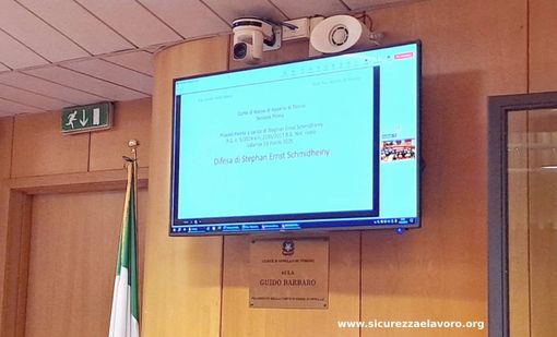 Processo Eternit bis a Torino: il 17 aprile attesa la sentenza Processo Eternit bis a Torino: il 17 aprile attesa la sentenza