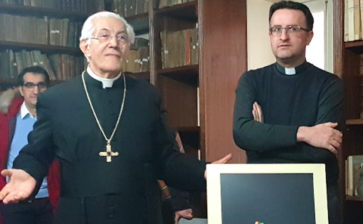 Il vescovo Monsignor Edoardo Cerrato con don Davide Il vescovo Monsignor Edoardo Cerrato con don Davide