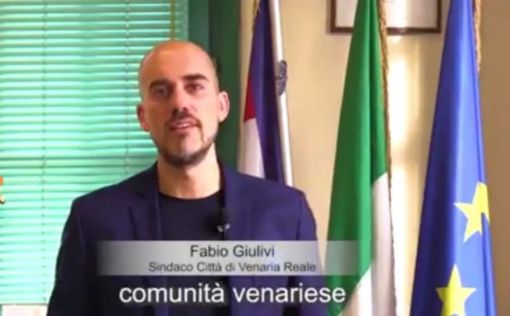 Il sindaco di Venaria, Fabio Giulivi, nel messaggio di Natale 2020
