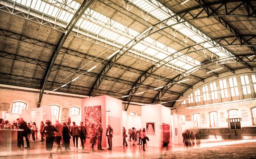 Una grafica per mostrare la trasformazione in spazio espositivo della Caprilli Una grafica per mostrare la trasformazione in spazio espositivo della Caprilli