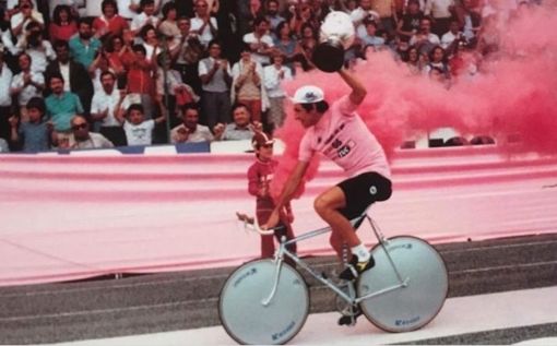 francesco moser in maglia rosa francesco moser in maglia rosa
