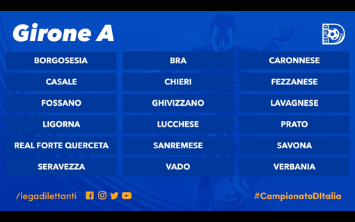 Calcio, Serie D: ufficializzato il girone A, sarà un mix con Liguria, Lombardia e Toscana