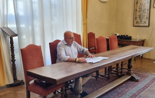 Fioravanti Mongiello durante la conferenza di oggi