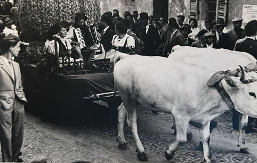 Una delle prime edizioni della Sagra dell’Uva Una delle prime edizioni della Sagra dell’Uva