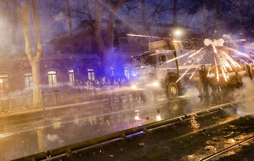 Un momento degli incidenti avvenuti lo scorso 31 gennaio Un momento degli incidenti avvenuti lo scorso 31 gennaio