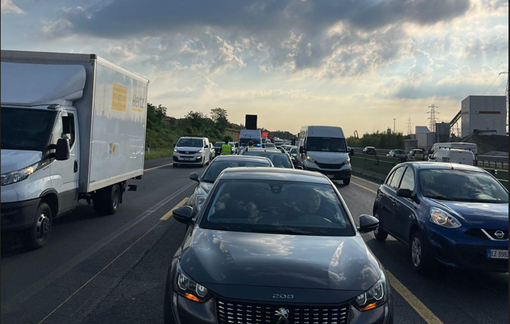 incidente e code in tangenziale