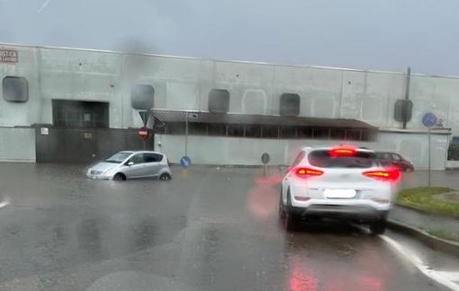 strade allagate dall'acqua