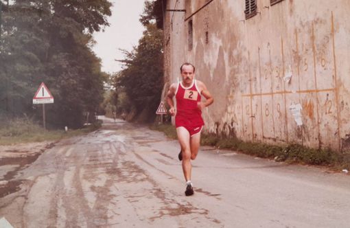 Luigi Buttigliero in una competizione podistica Luigi Buttigliero in una competizione podistica
