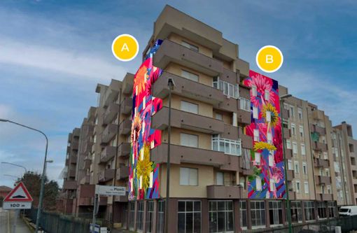 Ecco come sarà l'opera di Mario Jin per le case di via Monti a Chieri