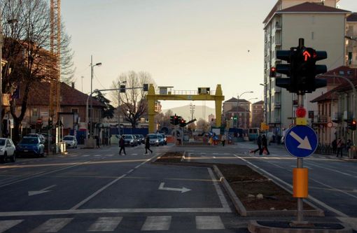 cantiere della metropolitana in corso Francia