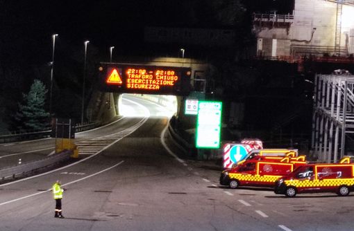Traforo del Frejus, conclusa l'esercitazione annuale italo-francese