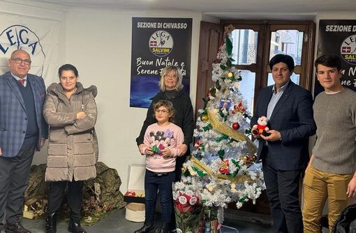 Presepe e albero di Natale nella sede Lega di Chivasso