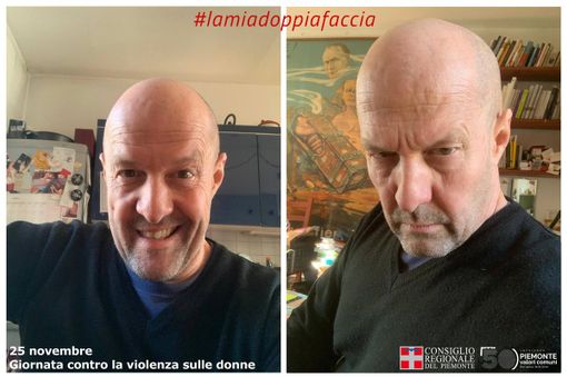 #Lamiadoppiafaccia. Campagna fotografica del Consiglio regionale per la Giornata contro la violenza sulle donne