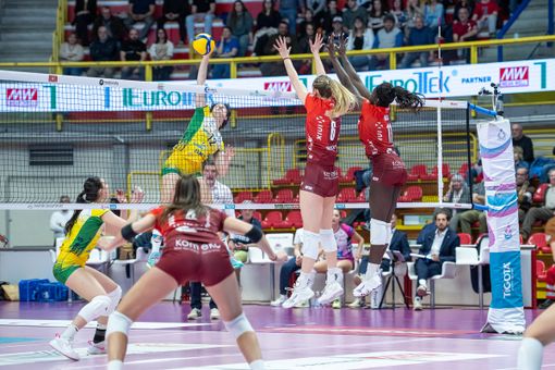 Attacco dell’ex Martina Bracchi (foto Lega Volley Femminile)