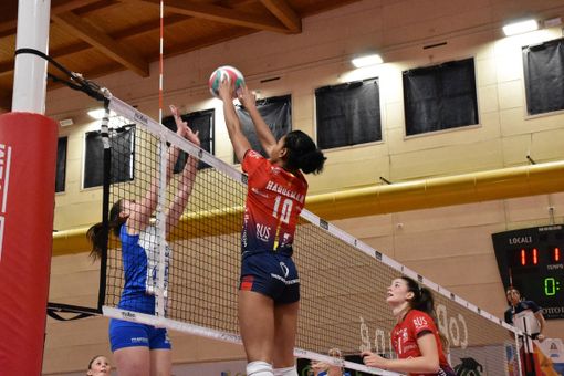 Leah Hardeman in azione contro Sassuolo (foto Marianna Bertoni) Leah Hardeman in azione contro Sassuolo (foto Marianna Bertoni)