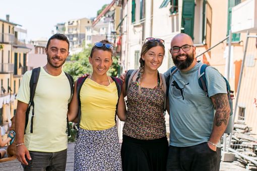 Da sinistra Alessandro Audero, Veronica Brunetti, Elisa Brunetti e Dragoș Strungariu Da sinistra Alessandro Audero, Veronica Brunetti, Elisa Brunetti e Dragoș Strungariu