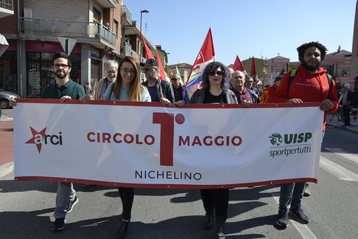Nichelino, grande partecipazione alla manifestazione del 1° maggio