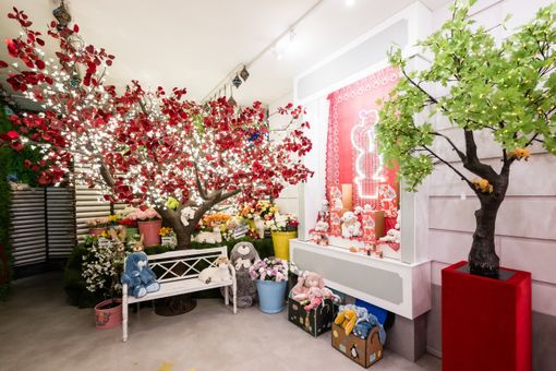 Spazio per la vendita di beneficenza