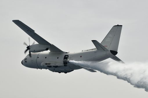 Utilizzo anti incendio per il C-27J della Leonardo