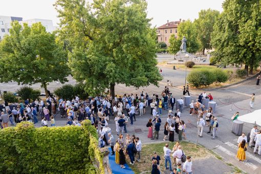 Un momento della inaugurazione