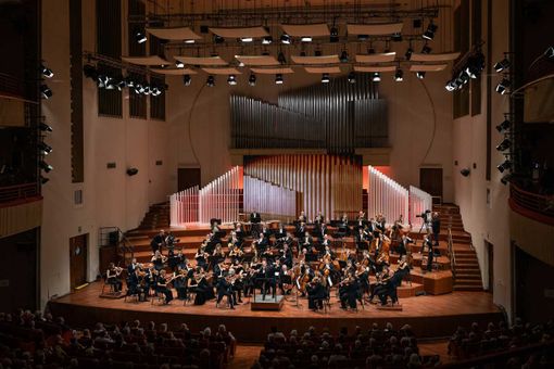 Una immagine dell'orchestra sinfonica della Rai di Torino