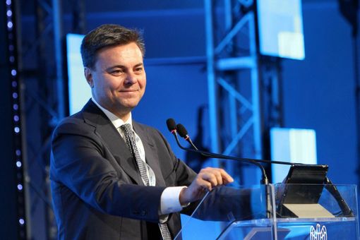 Il presidente dell’Unione Marco Gay mentre parla all’assemblea