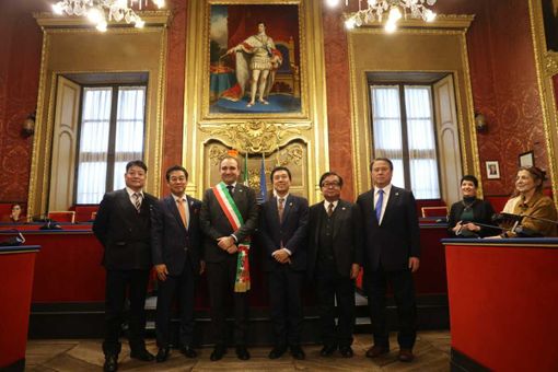 Il sindaco Lo Russo accoglie a Palazzo Civico la delegazione di Nagoya