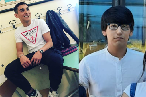 A sinistra il 18enne di Racconigi Deni Bellucci, a destra il 23enne Alberto Mercurio di Carmagnola. Vittime di uno scontro con un tir a Savigliano