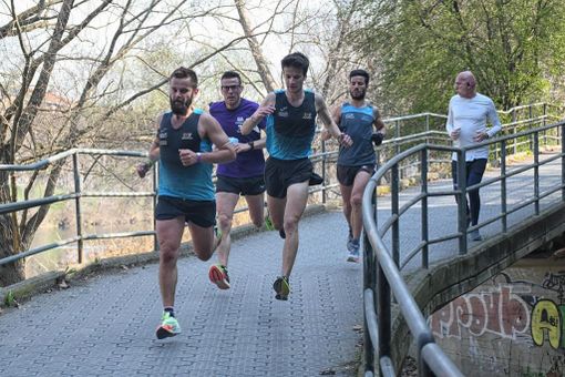 Corsa podistica sulle rive del Po