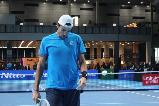 allenamento Berrettini 16 novembre allenamento Berrettini 16 novembre