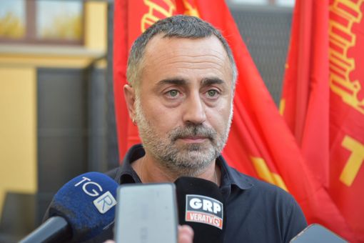 Michele De Palma, segretario generale Fiom, ospite a Torino Michele De Palma, segretario generale Fiom, ospite a Torino