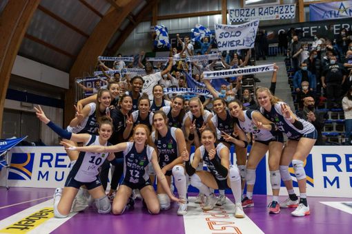 Volley, la Reale Mutua Fenera Chieri ’76 vince ancora al tie-break
