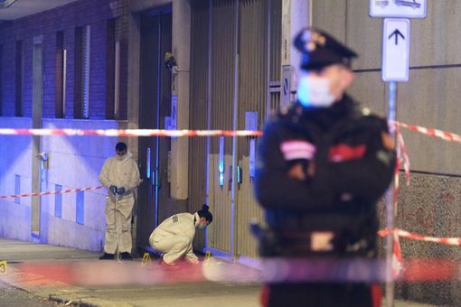 il luogo del ferimento del carabiniere il luogo del ferimento del carabiniere