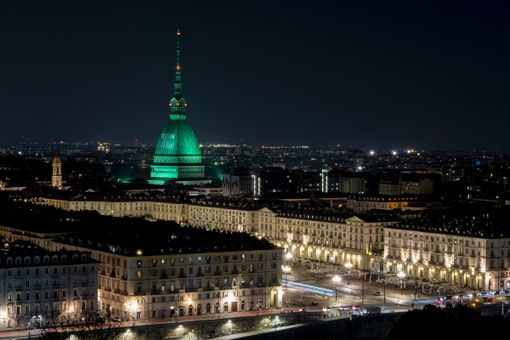 La Mole si illumina per il Festival del Verde