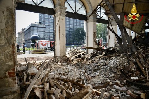 porta susa dopo il crollo